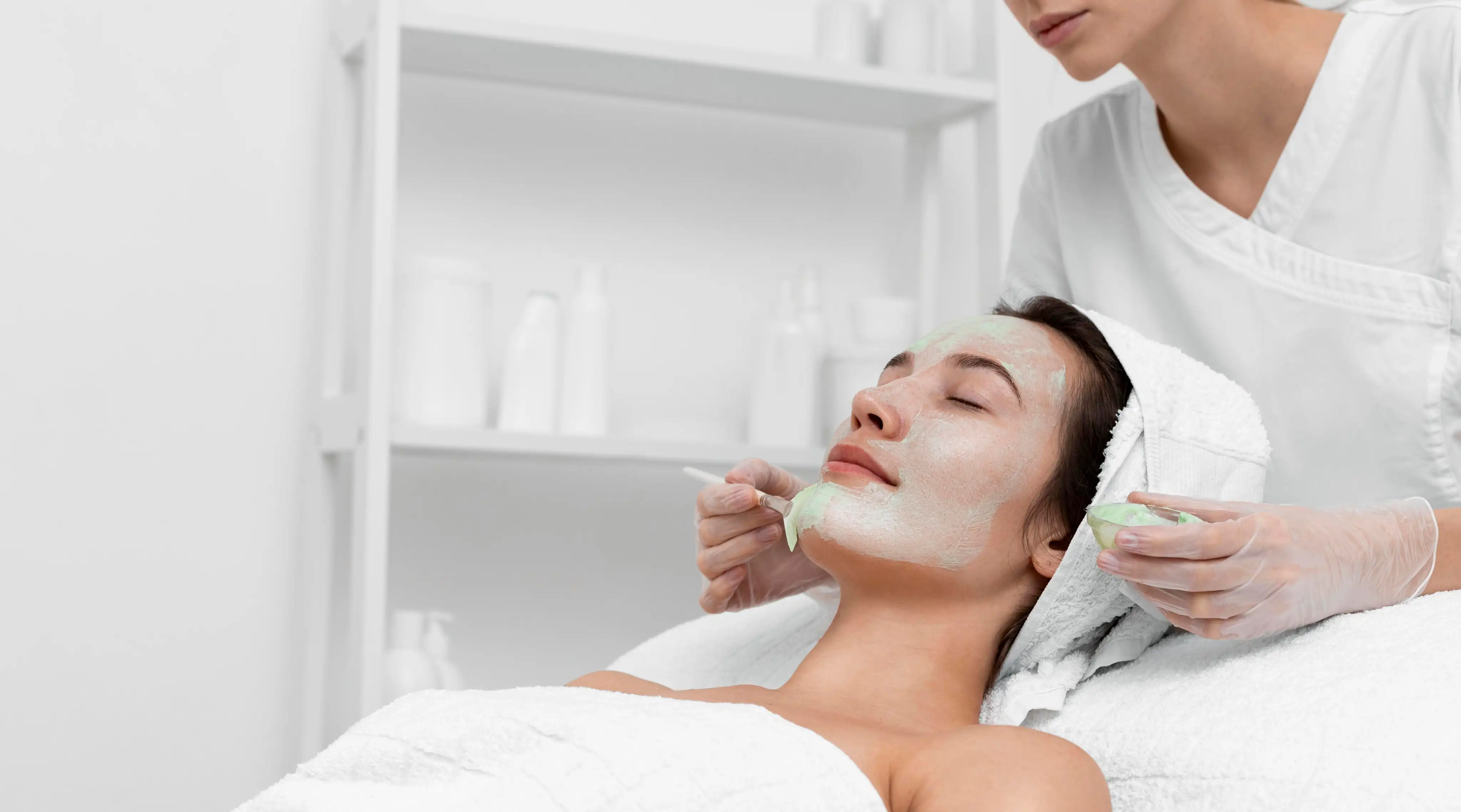 woman beauty treatment
